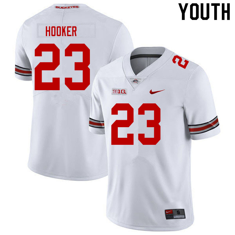 Youth #23 Marcus Hooker Ohio State Buckeyes College Football Jerseys Sale-White